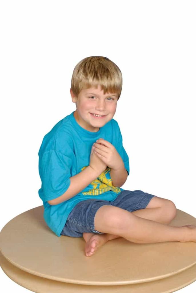 Abilitations Wood MegaSpinner for Therapy with Carry Handle