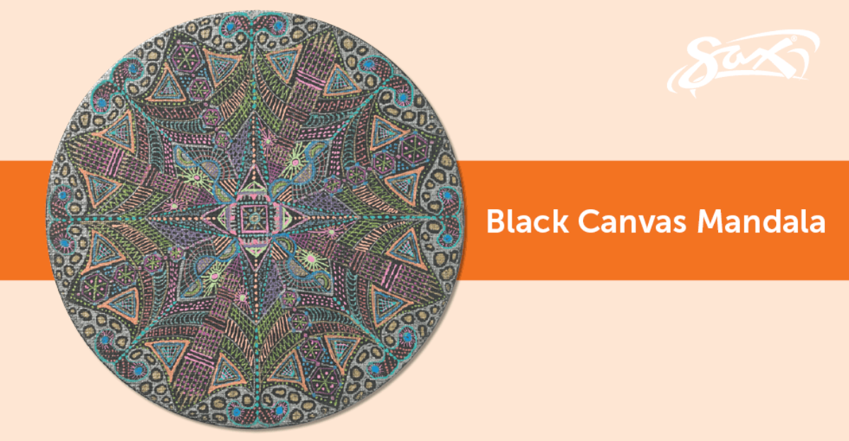 Black Canvas Mandala: Art Lesson Plan