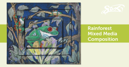 Rainforest Mixed Media Composition: Art Lesson Plan