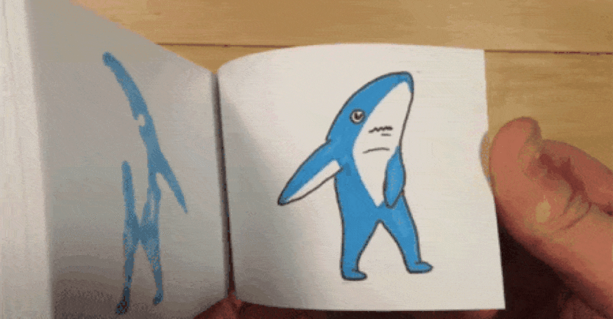 flip book animation cool gif