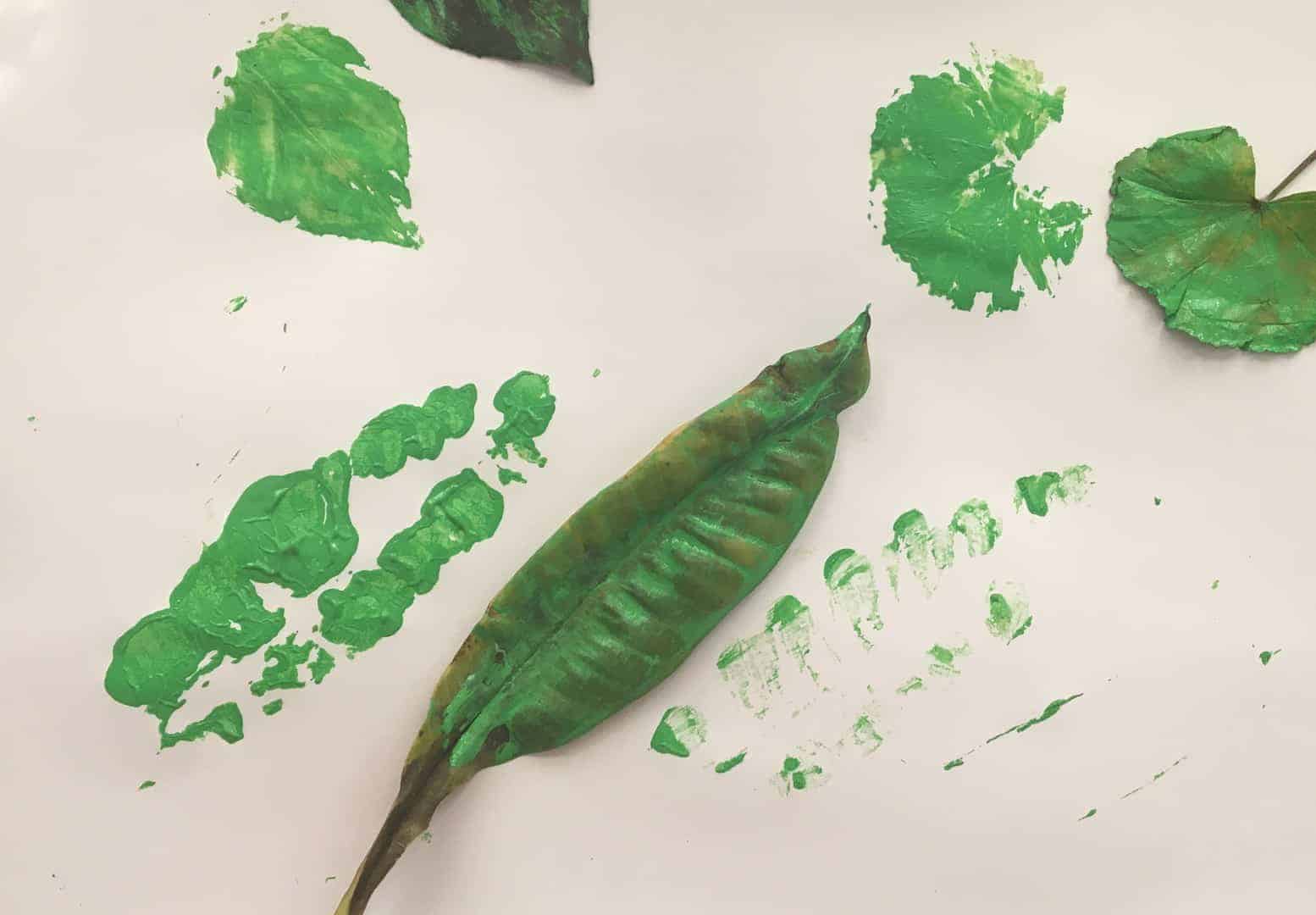 Paint leaf pressings