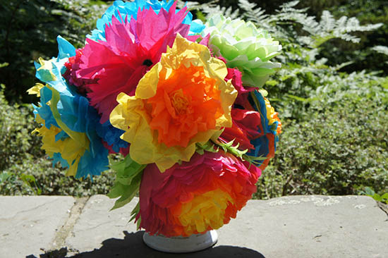 Bunched Paper Flowers
