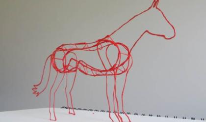 Horse 3Doodler Stencil