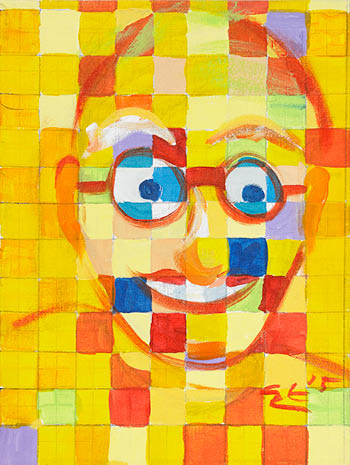 Chuck Close Inspired Self-Portrait
