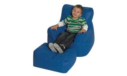 Children's Factory Chair and Ottoman Set