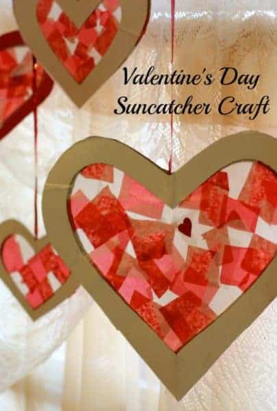Valentine's Day Suncatcher Kids Craft