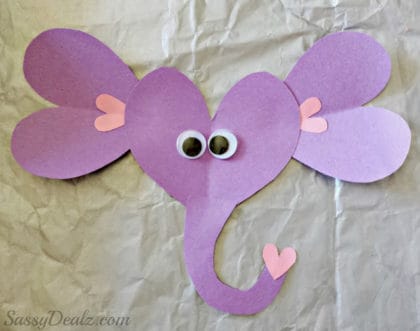 Valentine's Paper Elephant Craft