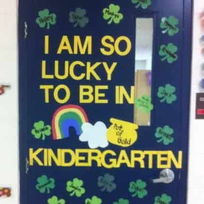 Lucky to be Classroom Door St Patricks