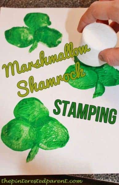 Marshmallow Shamrock Stamps Project