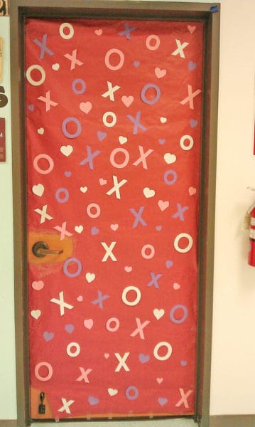 X's and O's Classroom Door