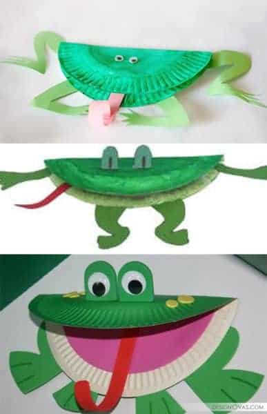Paper Plate Frog Art Craft