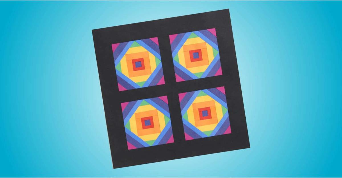 Pacon Tru-Ray Geometric Quilt Blocks Art Lesson Plan