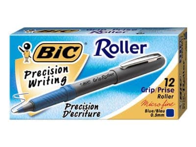 Bic Grip Roller Ballpoint Pens