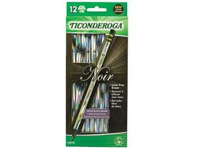 Ticonderoga Noir Shiny Pencils