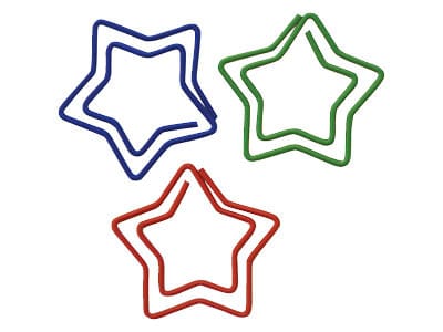Star Shaped Paper Clips for Back to School