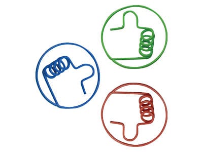 Thumbs Up Paper Clips