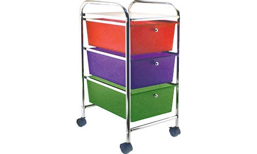 Early Childhood Resources Rolling Cart with 3 Drawer