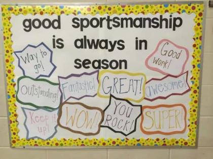Good Sportsmanship PE Bulletin Board