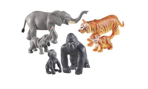 Learning Resources Jumbo Jungle Animals. Mommas and Babies Set