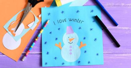 Snowman Arts and Crafts Activities for Kids in the Classroom