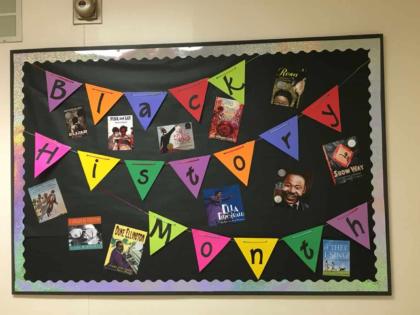 Black History Month Book Suggestion Bulletin Board