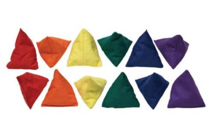 Sportime Triangle Bean Bags Set of 12