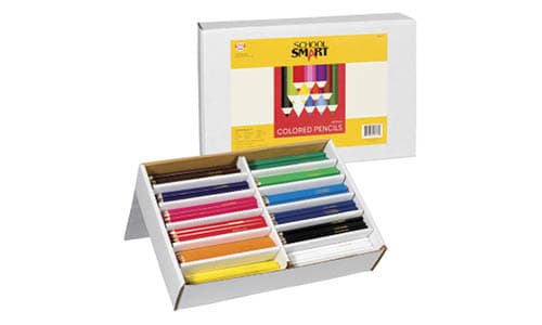 School Smart Professional Colored Pencils, Assorted Colors, Set of 480