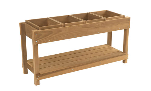 Childcraft Outdoor Science Table with Wood Trays