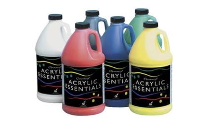 Chroma Acrylic Essential Set, Assorted Primary Colors, Half Gallon, Set of 6