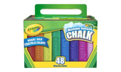 Crayola Non-Toxic Washable Sidewalk Chalk, Set of 48