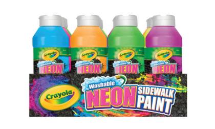 Crayola Sidewalk Paint, Neon, Set of 12