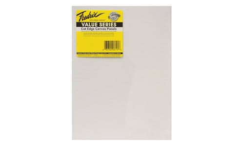 Fredrix Value Series Cut Edge Canvas Panel, 8 x 10 Inches, White, Pack of 25