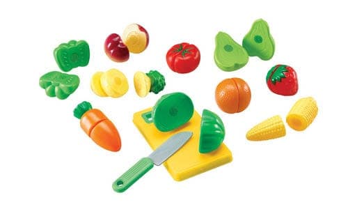 Learning Resources Pretend and Play Sliceable Fruits and Veggies, Set of 23