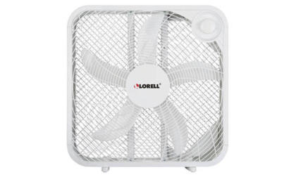 Lorell Box Fan, 3 Speed, 4-13/100 W x 20-63/100 L x 21 Inches H, White