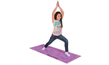 Sportime Youth Yoga Mat with 16 Pose Illustrations