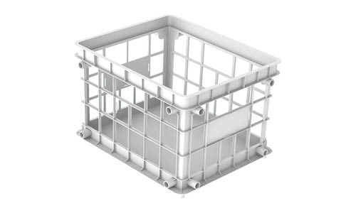 Storex Standard Crate, Letter-Legal, White