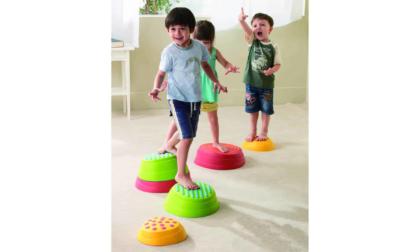 Weplay Rainbow River Stones, Set of 2 Small, 2 Medium and 2 Large