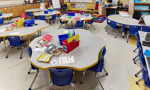 Carroll Bell Elementary Classroom Tables & Chairs