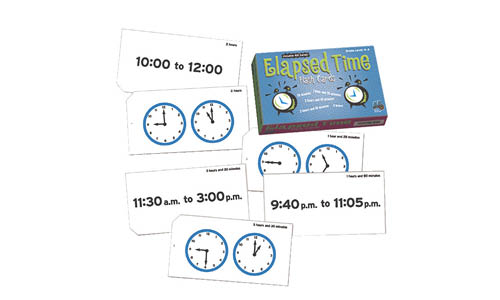 Learning Advantage Elapsed Time Flash Cards, Set of 105