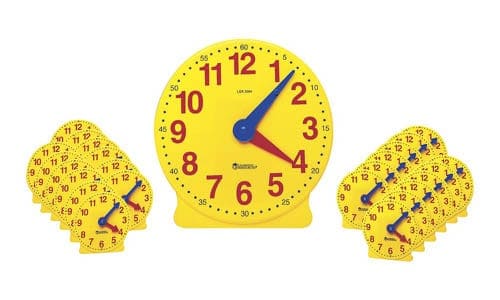 Learning Resources Classroom Clock Kit, Set of 25