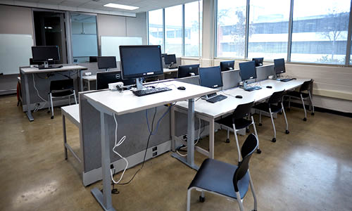 San Antonio College Computer Media Lab Standing Desk