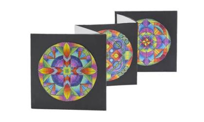 Sax Workshop-In-A-Box Coloring Book Creation of Mini Mandalas