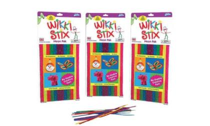 Wikki Stix Wax Set, 8 Inches, Assorted Neon Colors