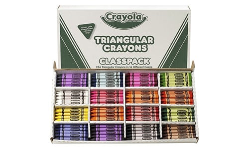 Crayola triangular crayons