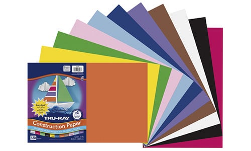 tru-ray construction paper 120 sheets