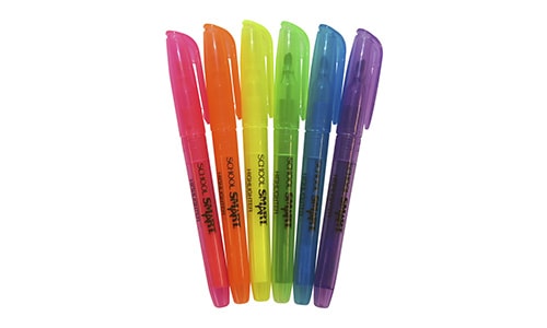 colorful highlighters