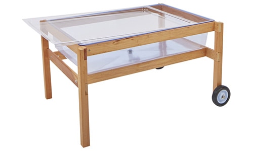 Childcraft Outdoor Sand and Water Table Frame with Clear Tub