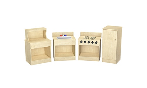 wooden toddler kitchen set