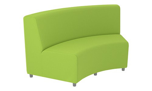 green soft seating bench
