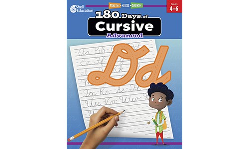 180 day workbook to practice cursive for grades 4 to 6